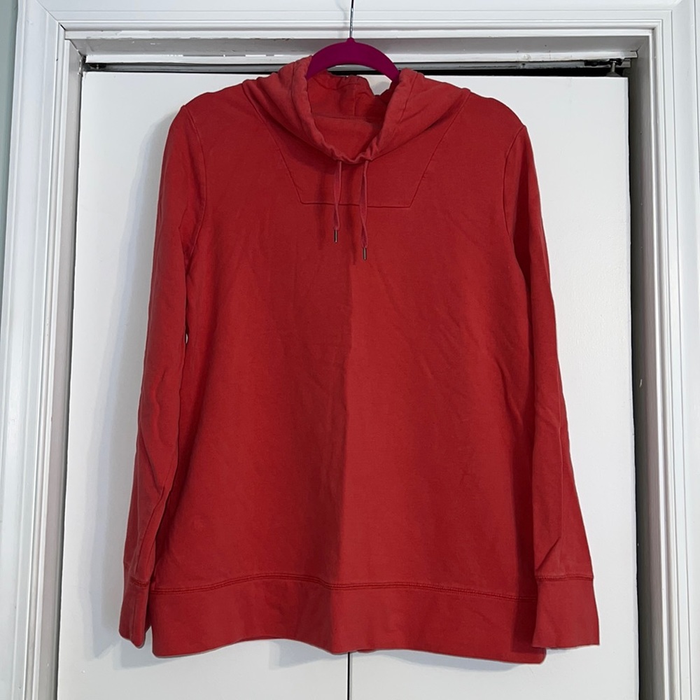 L.L. Bean Coral Soft Funnelneck Tunic